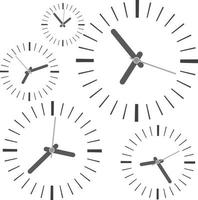 Time clock vector illustration design