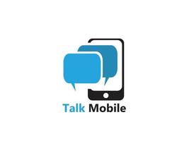 Talk Mobile App Logo vector