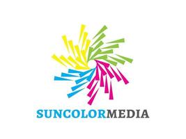 Sun Color Media vector