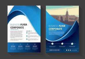 brochure flyer business template with modern idea vector