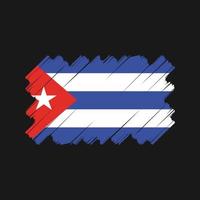 diseño vectorial de la bandera de cuba. bandera nacional vector