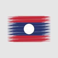 Laos Flag Brush. National Flag vector