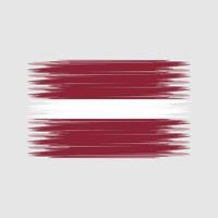 Latvia Flag Brush. National Flag vector