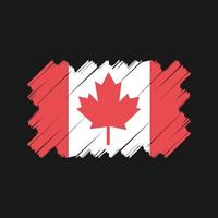 diseño vectorial de la bandera de canadá. bandera nacional vector