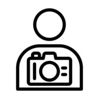 Camera Man Icon Design vector