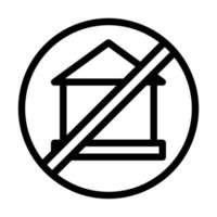 No House Icon Design vector