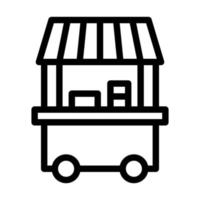 Food Stall Icon Design vector