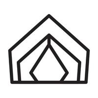 Tent Icon Design vector