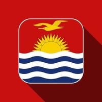 bandera de kiribati, colores oficiales. ilustración vectorial vector