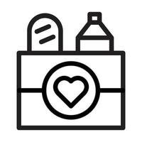 Food Donation Icon Design vector