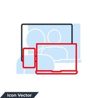 responsive icon logo vector illustration. Devices and Electronics symbol template for graphic and web design collection