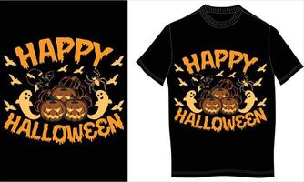 diseño de camiseta de halloween vector