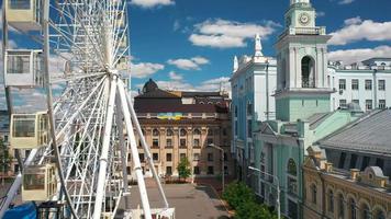 antenn se från kiev stad, ukraina 2021 video