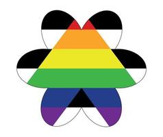 Straight Allies pride flag. LGBT community flag. vector