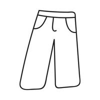 hand drawn pants vector