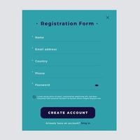 Registration page, and Sign In forms Professional web design, full set of elements..eps vector