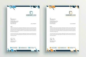 Modern company letterhead vector