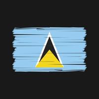 Saint Lucia Flag Vector. National Flag Vector