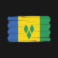 Saint Vincent and the Grenadines Flag Vector. National Flag Vector