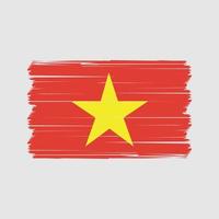 vector de la bandera de vietnam. bandera nacional Vectores