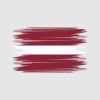 Latvia Flag Brush Vector. National Flag Brush Vector