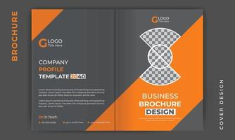 Brochure cover design or company profile cover template layout design for business. poster, annual report,  magazine, catalog, A4 size in creative business brochure template layout. vector