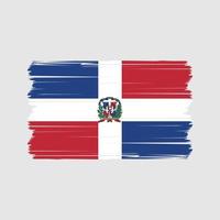 vector de la bandera de la república dominicana. bandera nacional Vectores