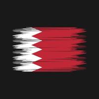 Bahrain Flag Brush Vector. National Flag Brush Vector