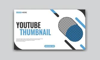 miniatura de video corporativo y plantilla de diseño de banner web vector