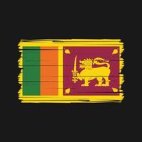 vector de la bandera de sri lanka. bandera nacional Vectores