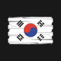 vector de bandera de corea del sur. bandera nacional