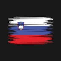 Slovenia Flag Brush Vector. National Flag Brush Vector