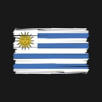 vector de la bandera de uruguay. bandera nacional Vectores