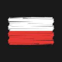 vector de bandera de polonia. bandera nacional Vectores