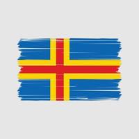 Aland Islands Flag Vector. National Flag Vector