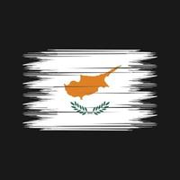 Cyprus Flag Brush Vector. National Flag Brush Vector