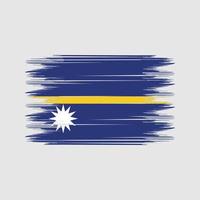 Nauru Flag Brush Vector. National Flag Brush Vector