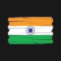 vector de la bandera india. bandera nacional Vectores