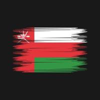 Oman Flag Brush Vector. National Flag Brush Vector