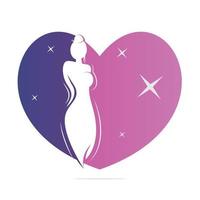 Beautiful fashion woman Logo designs template. Natural Beauty, Yoga and Massage Logo. vector
