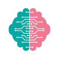 Think idea concept. Brainstorm power thinking brain Logotype icon. vector