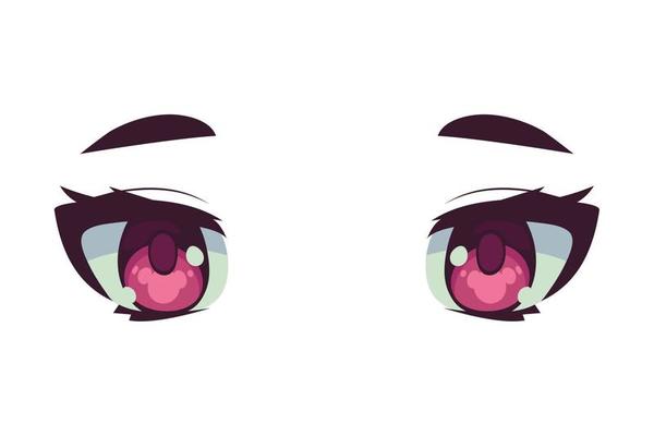 anime female eyes 10425167 Vector Art at Vecteezy