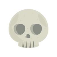 halloween skull cartoon vector