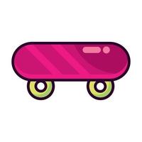 skateboard 90s modern style vector