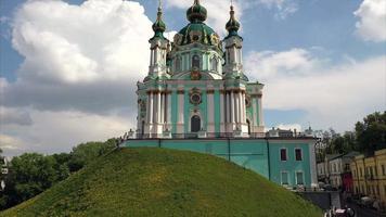 st Andrews kyrka i Kiev, ukraina video