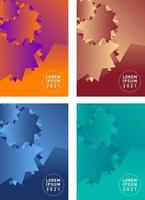 Minimalist covers design. Colorful halftone gradients for Multimedia Purpose vector