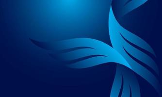 abstract blue background with wings vector