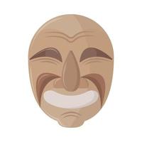 korean theater mask vector