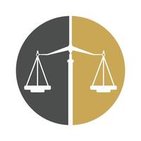 Law Balance And Attorney Monogram Logo Design. Balance logo design related to attorney, law firm or lawyers. vector