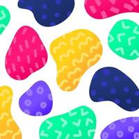 Abstract Colorful Stone with Pattern for Background Blob Gradient Vector Illustration Creative Art Design